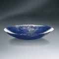 Designer Blue Glass Plate